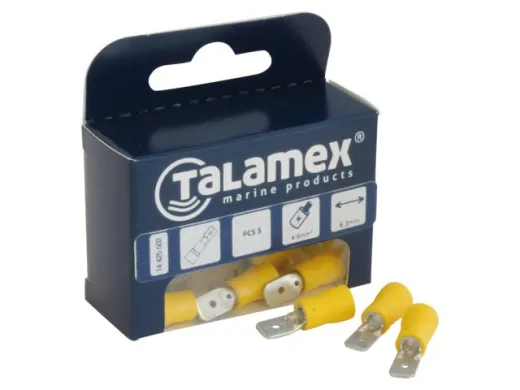 Flachstecker 6.3mm gelb 4.0-6.0mm2 (5ST)