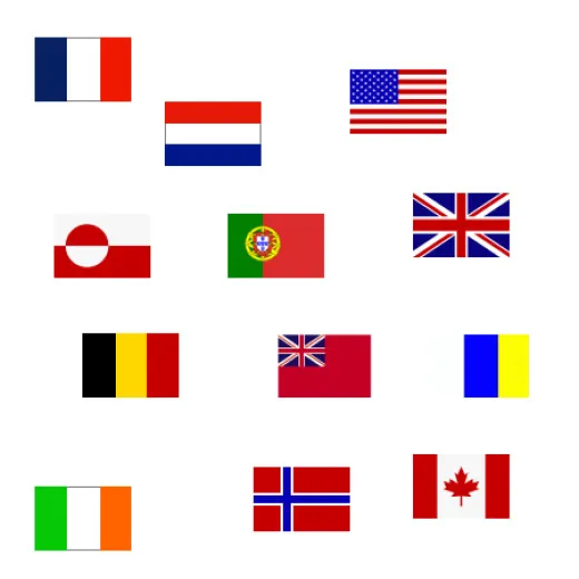 Flagge 20 x 30 cm NORWEGEN