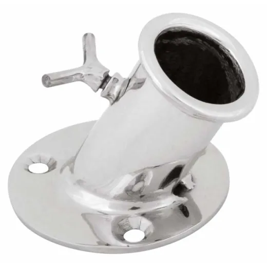 Flaggenstockhalter Edelstahl304 (Recht, 25 mm)