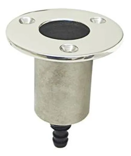 Flaggenstockhalter für 25mm mit Wasserabl. 1/2