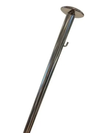 Allpa Niro Flaggenstock, L=1m Ø25mm, Mit 2 Haken