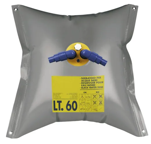 Flexible Fäkalientank Inkl. Nippel, 120l, 730x1030mm, Gewicht 1,65kg, Rechteckig