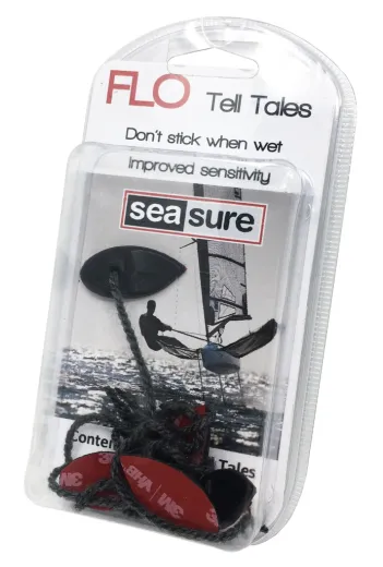 FLO schwarz Trimmfäden weiß VP mit 6 Stück