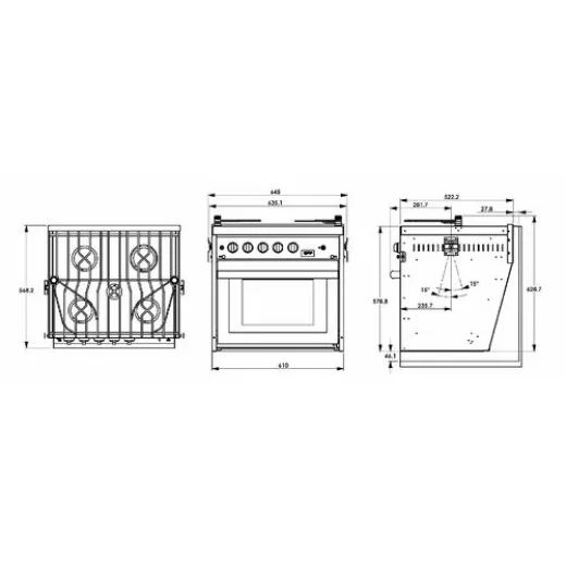 FORCE10 5flammiger American Standard Kocher mit