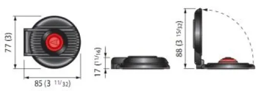 Fußschalter weiß UP