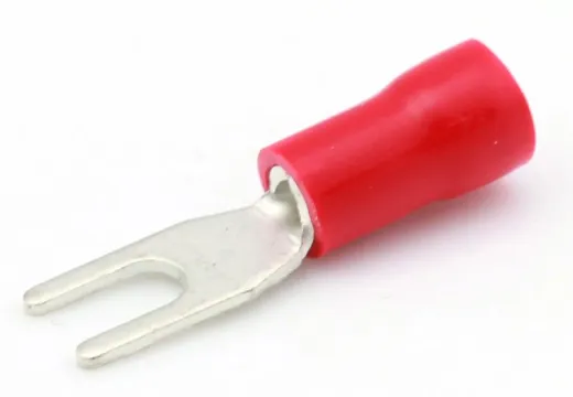 Gabelstecker - 4,6 mm - Rot