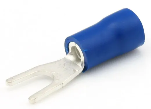 Gabelstecker (4.3 mm, blau, 100)