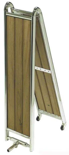 Gangway mit Iroko-Holz (Faltbare, 160, 28, 11)