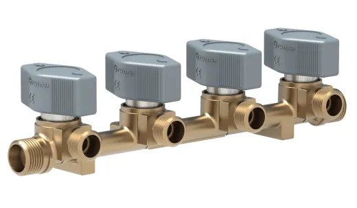 Gashahn (4-fach, 8 mm)