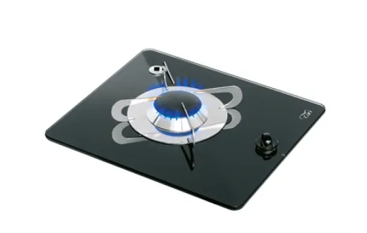 Gaskocher Mit Keramik Kochplatte, 325x290x80mm, Brenner: 1x Mittel