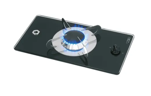 Gaskocher Mit Keramik Kochplatte, 365x200x80mm, Brenner: 1x Mittel