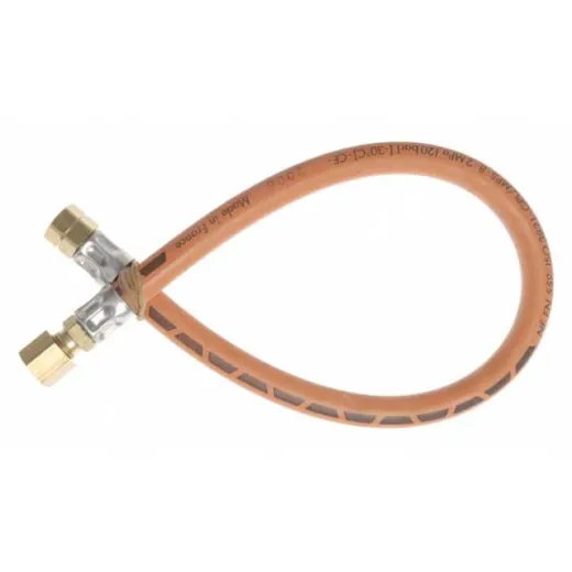 Gasschlauch - 600 mm mit 2 x 8 mm Klemmverschraubung