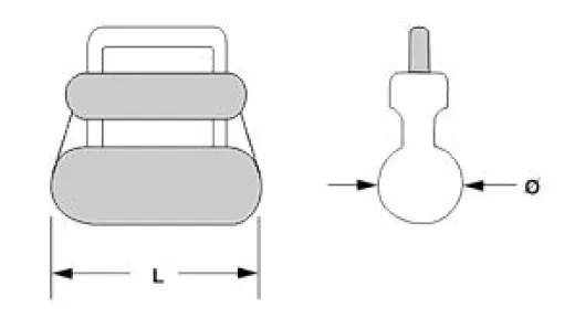 Göhlrutscher mit Edelstahl-Bügel 7/16 (10erPack)