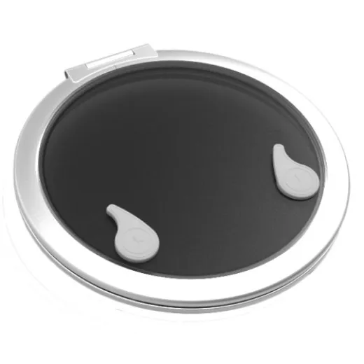 Goïot Aluminium Luken Modell Opal 18, Satin, Abm. Ø474mm, Lochmaß Ø420mm, Rahmen 15mm