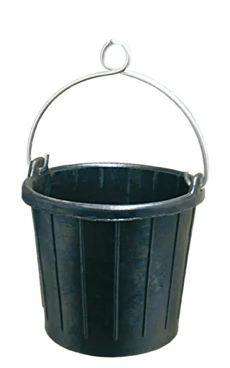 Gummipütz mit Aluminium-Bügel 7 Liter