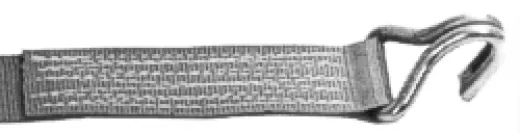 Gurtbandhaken Edelstahl für 25mm Länge 60mm