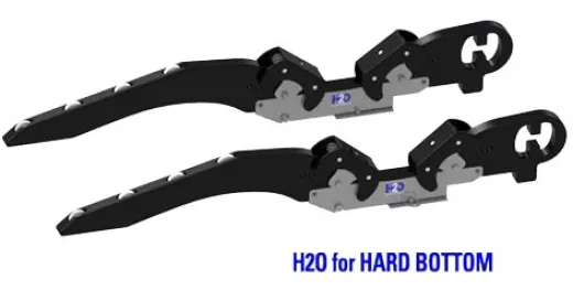 Hurley H2o Davit System 10 Mount Hard Bottom Black Mit Fußplatte Für Die Montage Auf Der Badeplattform