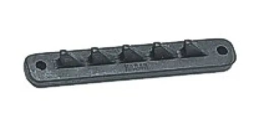 Hakenschiene aus Aluminium L=125mm