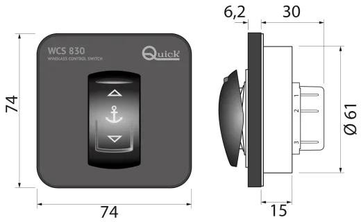 Handschalter für Steuerplatine