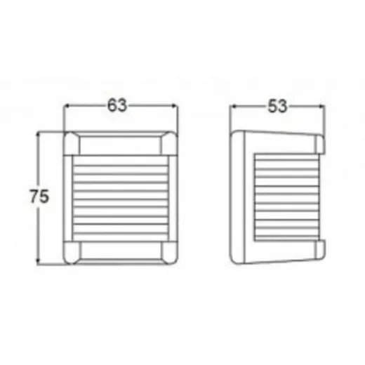 Hella Backbordlaterne weiß Mod3562