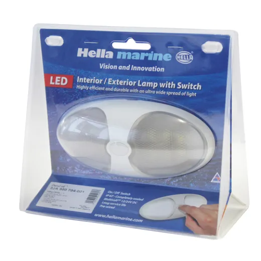 Hella DuraLED 12 Weiss mit Schalter