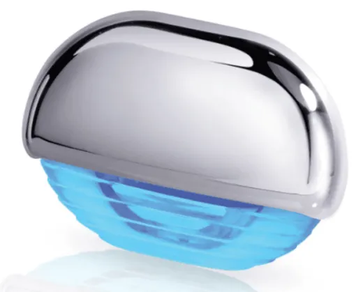 Hella Easy Fit (Multivolt 12/24V DC, chrom, 45 x 31 mm, 14 mm, 25,4 mm, blau)