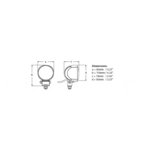 Hella Module 70 Gen 4 LED Flutlicht, breit, schwar
