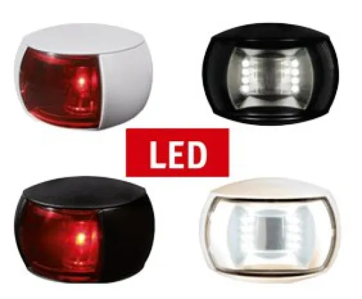 Hella Naviled Backbordlaterne, 9-33v, 112,5°, Bsh-2nm, Ip67, Schwarzes Gehäuse Mit Roter Linse