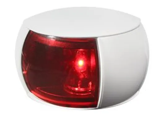 Hella Naviled Backbordlaterne, 9-33v, 112,5°, Bsh-2nm, Ip67, Weißes Gehäuse Mit Roter Linse