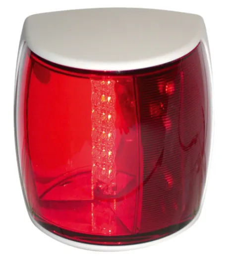 Hella Naviled-Pro Backbordlaterne, 9-33v, 112.5°, Bsh-2nm, Ip67, Weißes Gehäuse Mit Roter Linse