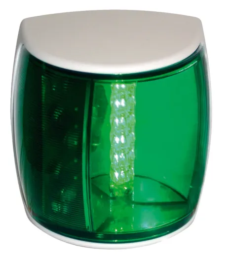Hella Naviled-Pro Steuerbordlaterne, 9-33V, 112.5°, BSH-2NM, Weißes Gehäuse mit Grüner Linse