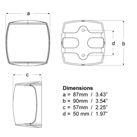 Hella NaviLED PRO Topp-Laterne, weiß, 5SM