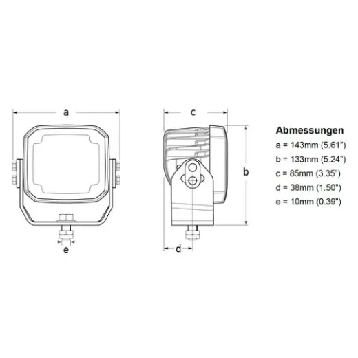 Hella RokLUME 280 LED Flutlicht, nah, schwarz