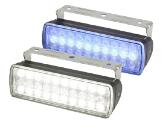 Hella Sea Hawk Xl Breitstrahlende Linse, Schwarzes Gehäuse, Ip67, 750 Lumen (Weiß 12w/Blau 4w)