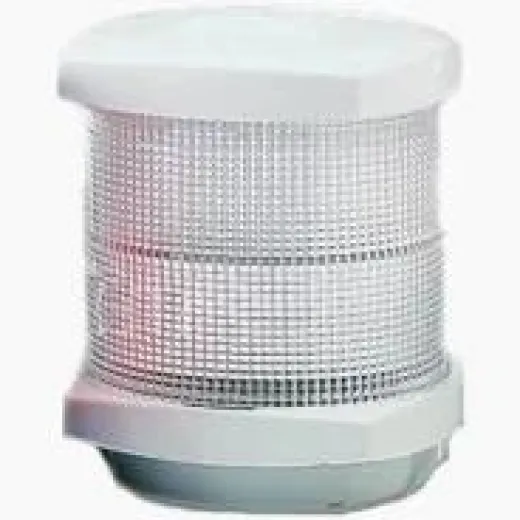 Hella Serie 2984 Signallaterne, Ankerlicht, 12v/10w, 360° Bsh-2nm, Ip55, Weißes Gehäuse, Klare Linse