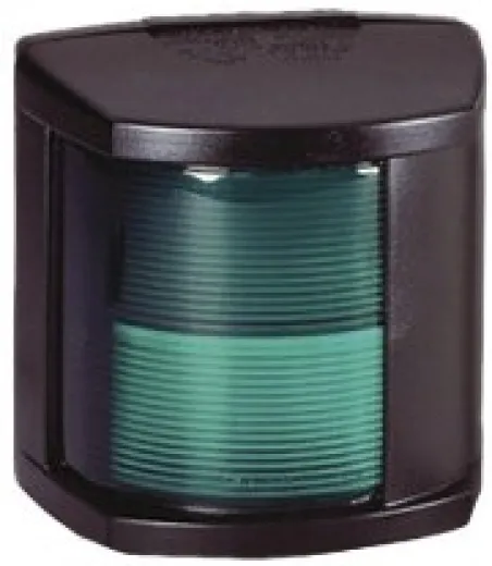 Hella Serie 2984 Steuerbordlaterne, 12v/25w, 112,5°, Bsh-2nm, Ip55, Schwarzes Gehäuse, Grüne Linse