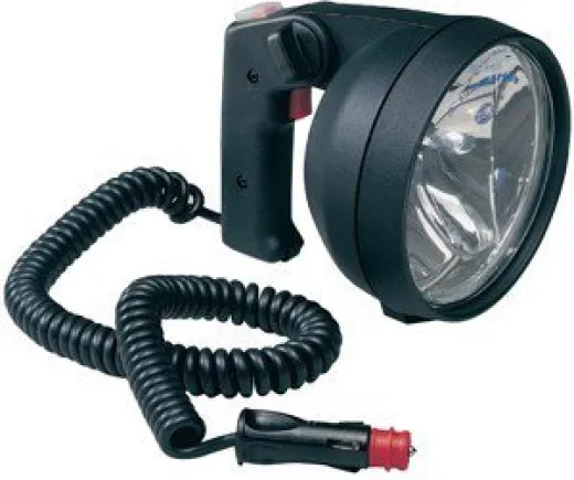 Hella Doppellampen Handsuchscheinwerfer, Halogen, 12v/55w & 100w (2 Reflektoren), Gummi Gehäuse, Ip X6k