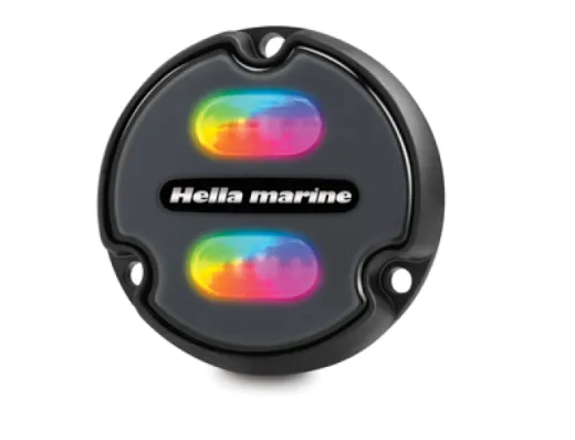 Hella Unterwasserbeleuchtung Apelo A1, 15W, Rgb Multi Color, 1800 Lumen, 2.5m Kabel, IP68/69, Front weiss