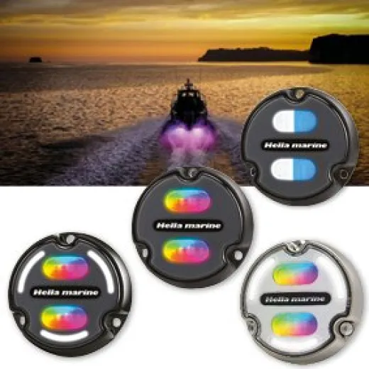 Hella Unterwasserbeleuchtung Apeloa2, 30w, Witte Lens, Rgb Multi Color, 3000 Lumen, 2.5m Kabel, Ip68/69
