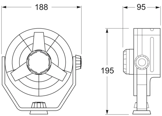 HELLA Zweistufenventilator Turbo 12V weiß