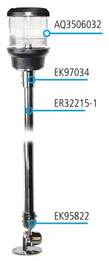 HELLA2984 Signalleuchte Anker 12V BAY15d schwarz