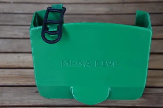 HUMMINBIRD TFA Geberschutzhülle für MEGA Live grün, Backbordseite