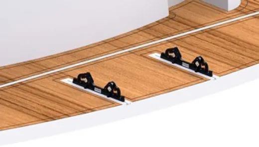 Hurley Chocks (Paar) Schwarz Zur Direkten Montage Auf Schwimmplattformen