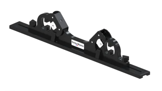 Hurley Chocks (Paar) Schwarz, Passend Für Vorinstalliertes Badeplattform-Schienensystem (Hardware Für Schienen Enthalten)