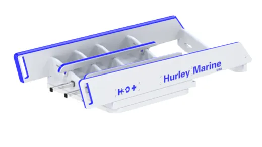 Hurley H3O+ Davit mit Elektrischer Winde, weiss