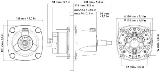 Hydraulik Zylinder UC81-OBF (Gotech)