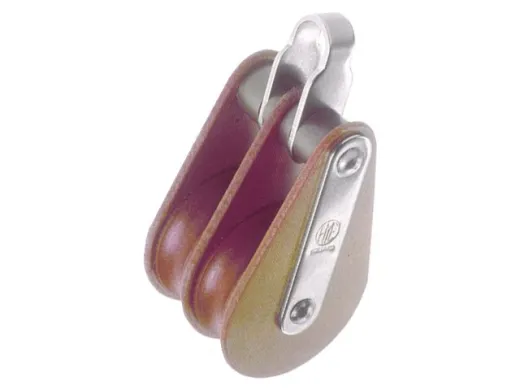 HYE Block Tufnol Bügel Doppel-Scheibe 35mm für Tau 12mm