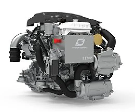 Hyundai Schiffsdiesel S270p Turbo & Intercooler, Mit Technodrive Wendegetriebe Tm485a, Untersetzung 2.09:1