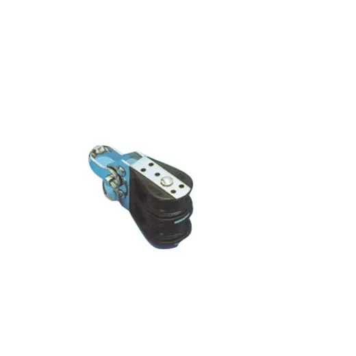 Allpa Kunststoff Zweischeibenblock, 8mm, Kugellager 28mm, Arbeitslast 150kg, Bruchlast 750kg
