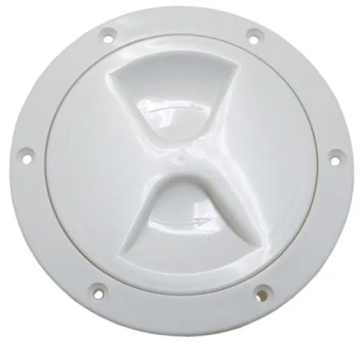 Inspektionsdeckel mit Schraubverschl., leicht, PP 152mm, weiß